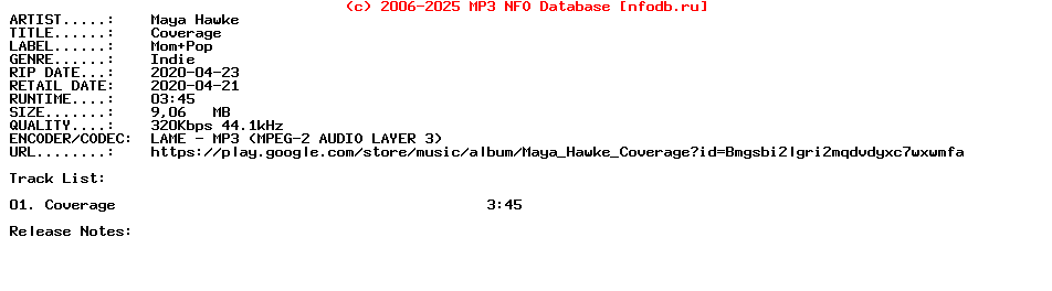 Maya_Hawke-Coverage-Single-2020
