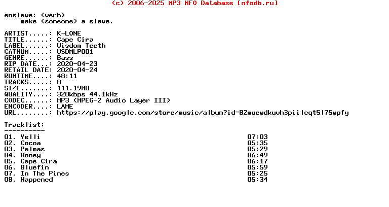 K-Lone-Cape_Cira-(WSDMLP001)-WEB-2020