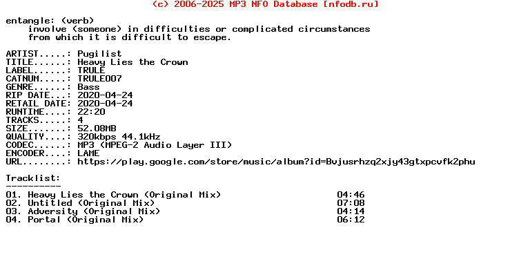 Pugilist-Heavy_Lies_The_Crown-(TRULE007)-WEB-2020
