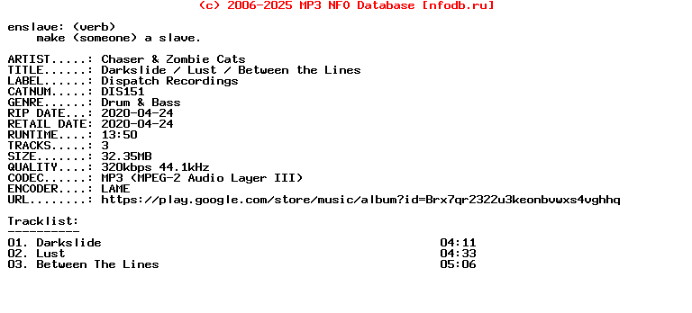 Chaser_And_Zombie_Cats-Darkslide__Lust__Between_The_Lines-(DIS151)-WEB-2020