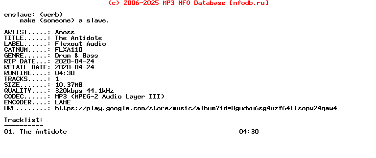 Amoss-The_Antidote-(FLXA110)-Single-WEB-2020