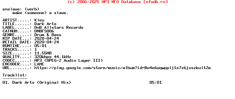 Kleu-Dark_Arts-(DNBFS006)-Single-WEB-2020