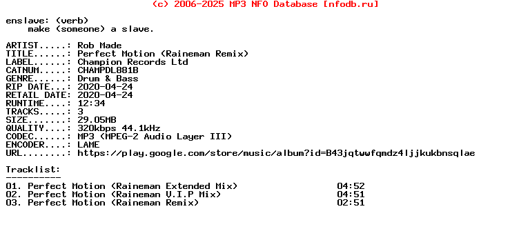 Rob_Made-Perfect_Motion_(RAINEMAN_REMIX)-(CHAMPDL881B)-WEB-2020