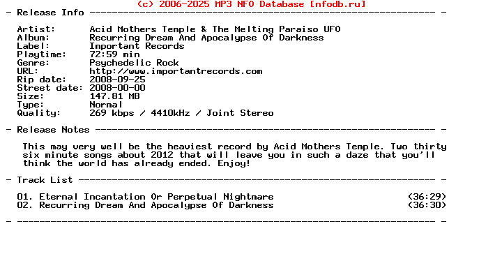 Acid_Mothers_Temple_And_The_Melting_Paraiso_Ufo-Recurring_Dream_And_Apocalypse_Of_Darkness-2008