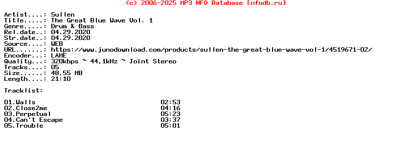 Sullen-The_Great_Blue_Wave_Vol._1-(FCK007)-WEB-2020
