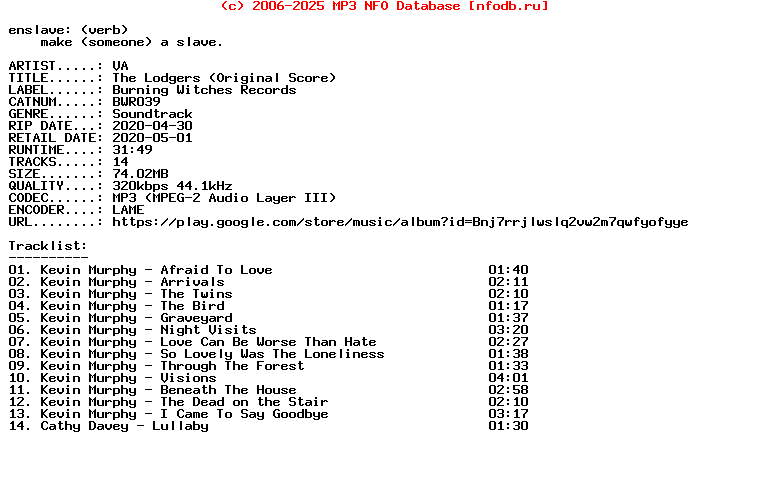 VA-The_Lodgers_(ORIGINAL_SCORE)-(BWR039)-Ost-WEB-2020