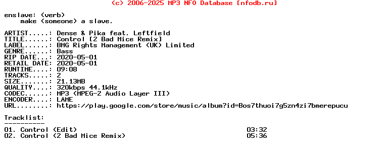 Dense_And_Pika_Feat._Leftfield-Control_(2_BAD_MICE_REMIX)-WEB-2020