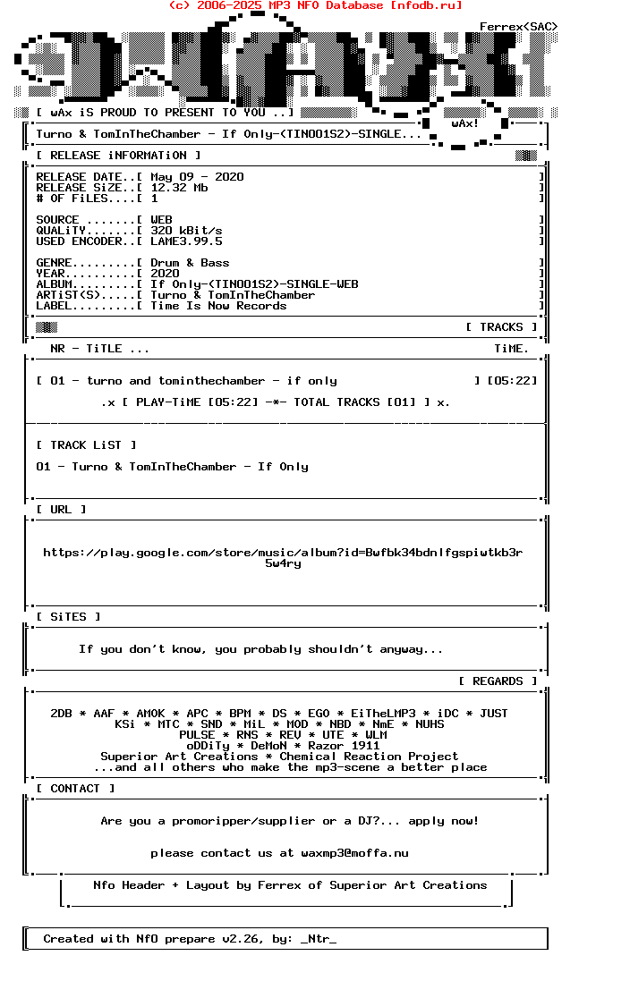 Turno_And_Tominthechamber-If_Only-(TIN001S2)-Single-WEB-2020