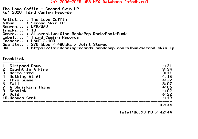 The_Love_Coffin-Second_Skin_Lp-WEB-2020