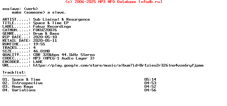 Sub_Liminal_And_Resurgence-Space_And_Time_Ep-(FOKUZ20076)-WEB-2020