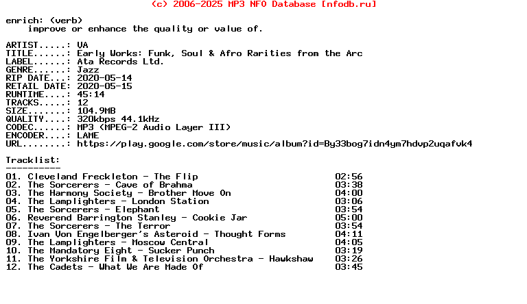 VA-Early_Works_Funk_Soul_And_Afro_Rarities_From_The_Archives-WEB-2020