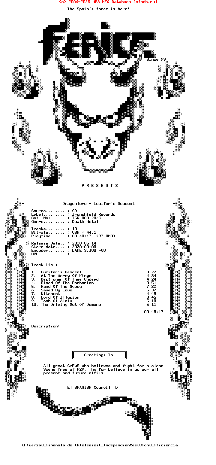 Dragonlore_-_Lucifers_Descent-(ISR_088-20-C)-CD-2020-Ferice