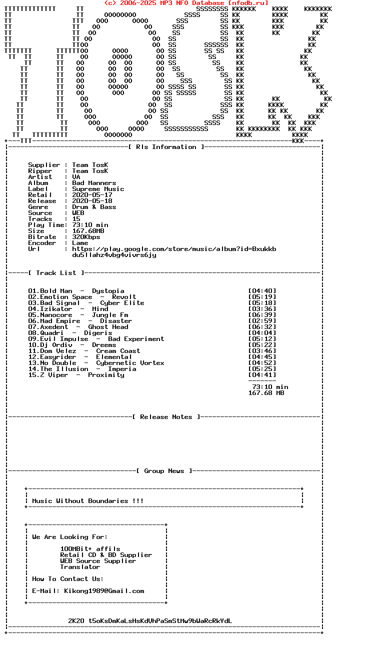 VA-Bad_Manners-(SUPR133)-WEB-2020-TosK