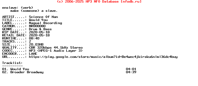 Science_Of_Man-Would_You-(NR000080)-WEB-2020