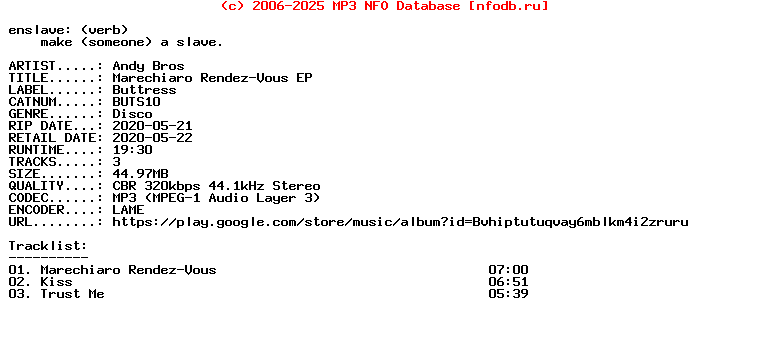 Andy_Bros-Marechiaro_Rendez-Vous_Ep-(BUTS10)-WEB-2020