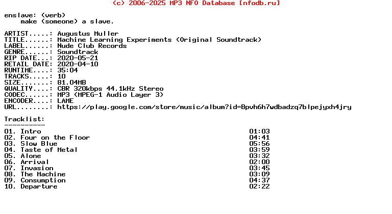 Augustus_Muller-Machine_Learning_Experiments_(ORIGINAL_SOUNDTRACK)-Ost-WEB-2020