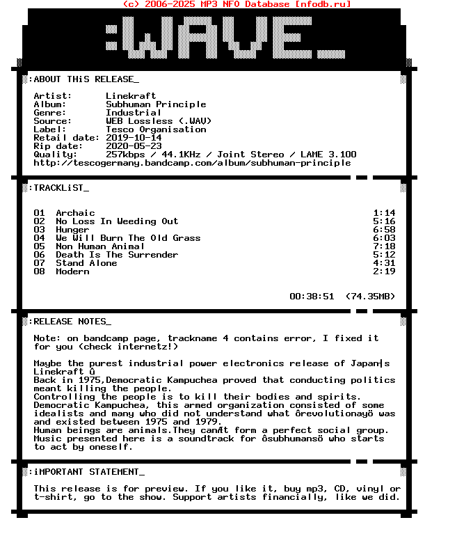 Linekraft-Subhuman_Principle-WEB-2019