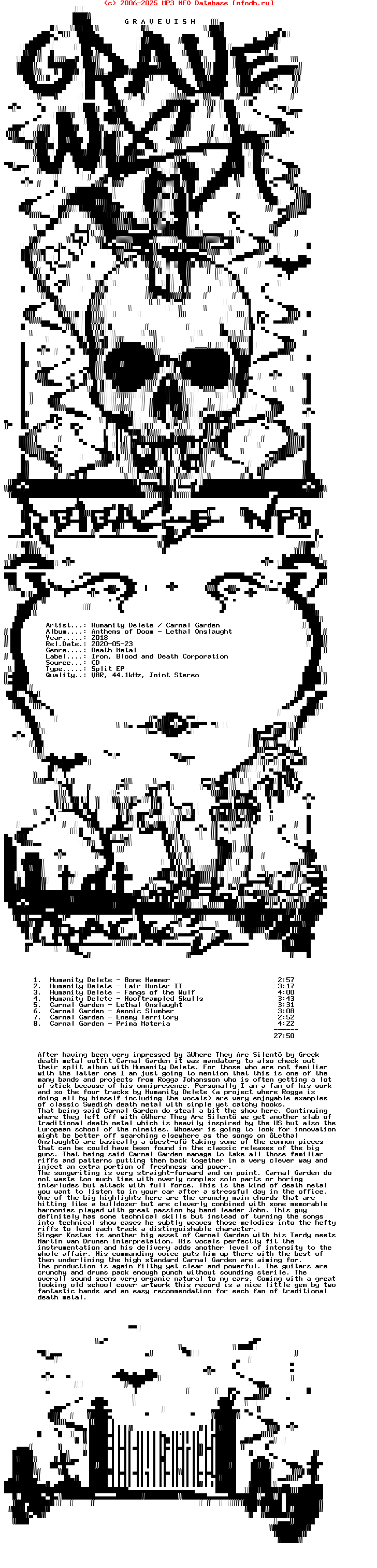 Humanity_Delete_-_Carnal_Garden-Anthems_Of_Doom_-_Lethal_Onslaught-Split_Ep-2018