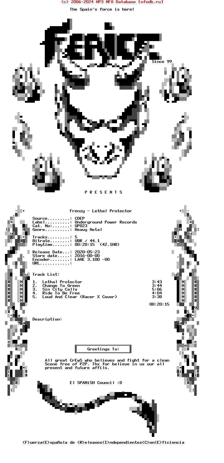 Frenzy_-_Lethal_Protector-(UP023)-CDEP-2016-Ferice