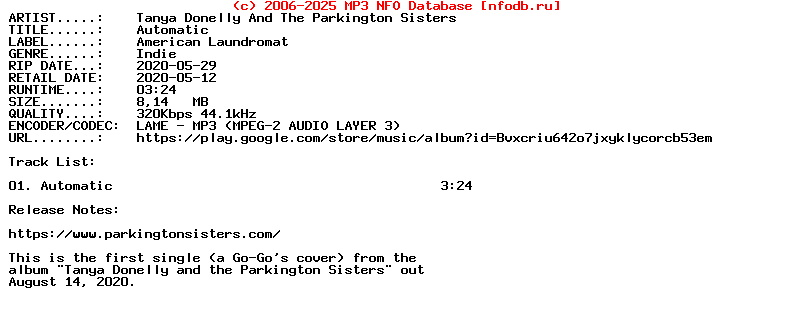 Tanya_Donelly_And_The_Parkington_Sisters-Automatic-Single-2020