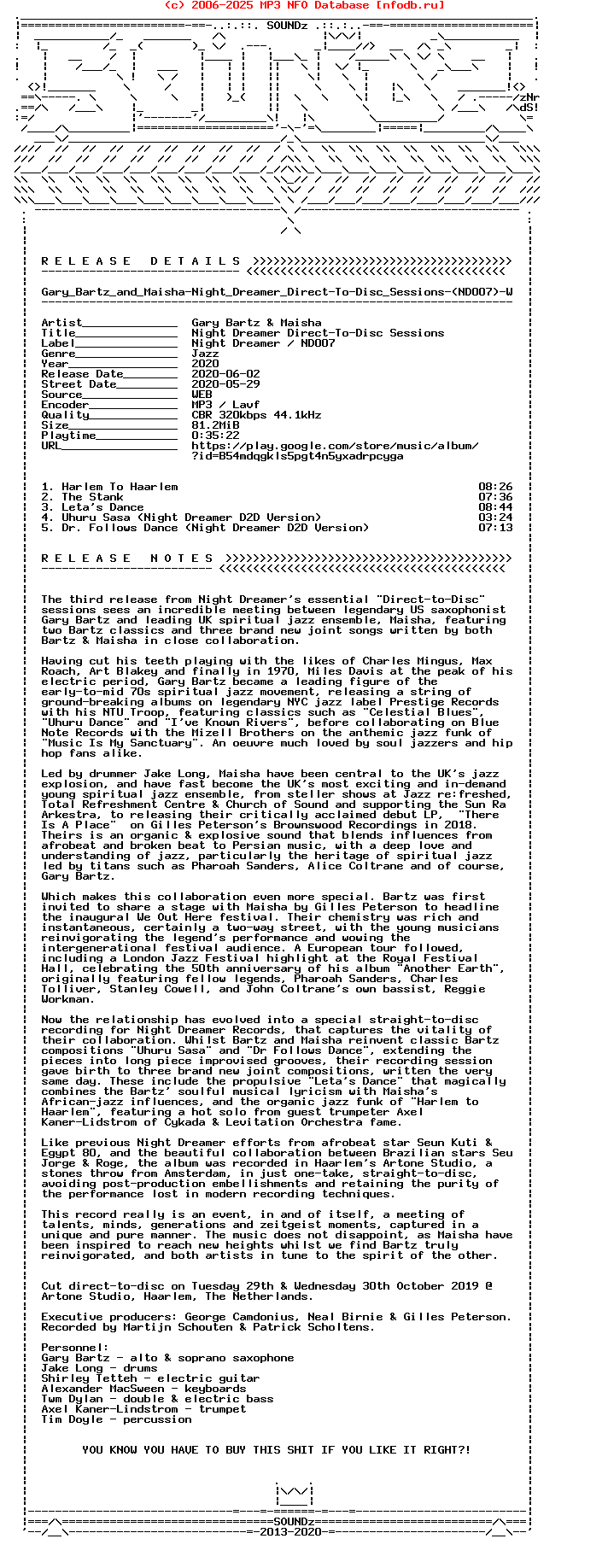 Gary_Bartz_And_Maisha-Night_Dreamer_Direct-To-Disc_Sessions-(ND007)-WEB-2020-Snz