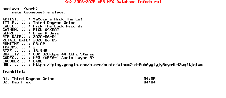 Yatuza_And_Nick_The_Lot-Third_Degree_Grins-(PICKLOCK002)-WEB-2020