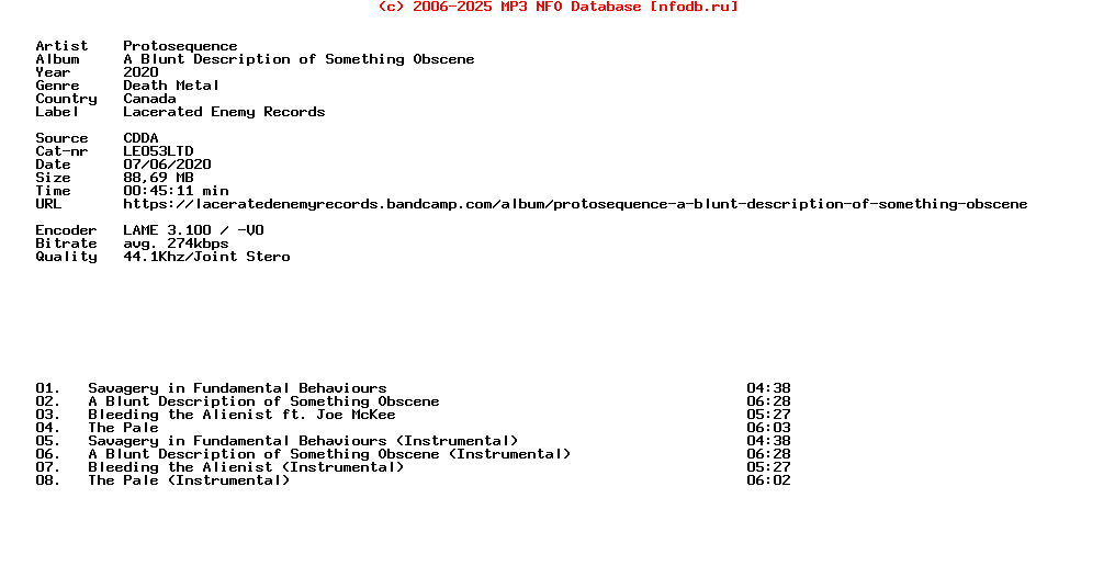 Protosequence-A_Blunt_Description_Of_Something_Obscene-CDEP-2020