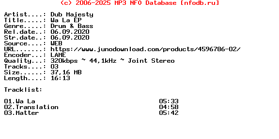 Dub_Majesty-Wa_La_Ep-(NXS015)-WEB-2020