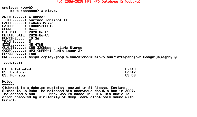 Clubroot-Surface_Tension_Ii-(LODUBS200012)-WEB-2020