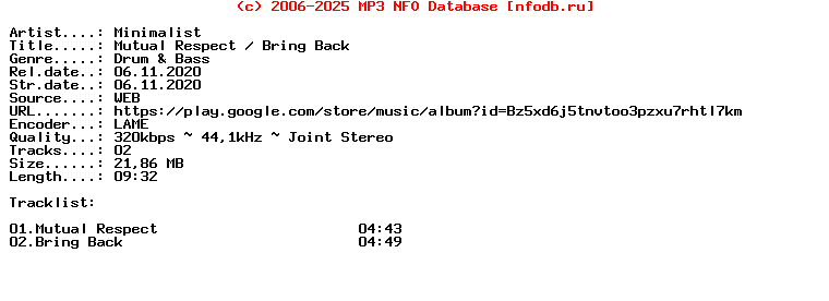 Minimalist-Mutual_Respect__Bring_Back-(DNBD032)-WEB-2020