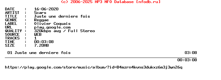 Scars-Juste_Une_Derniere_Fois-Single-WEB-FR-2020