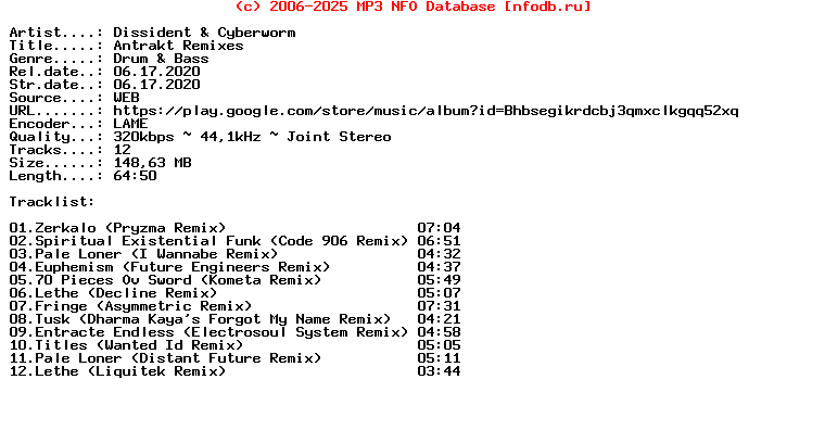 Dissident_And_Cyberworm-Antrakt_Remixes-(KOSMOS113DGTL)-WEB-2020