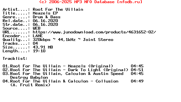 Root_For_The_Villain-Meazels_Ep-(SHOOT010)-WEB-2020