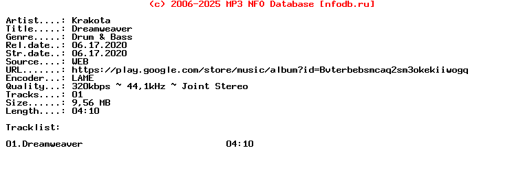 Krakota-Dreamweaver-(UKF028)-Single-WEB-2020