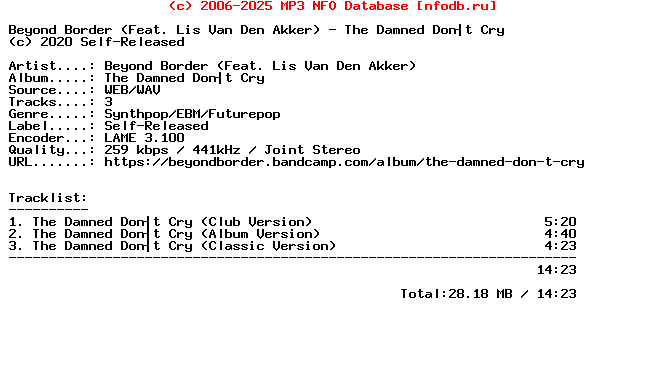 Beyond_Border_(FEAT._LIS_VAN_DEN_AKKER)-The_Damned_Dont_Cry-WEB-2020
