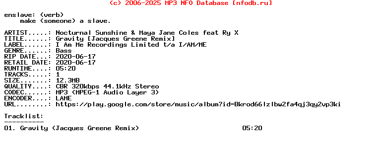Nocturnal_Sunshine_And_Maya_Jane_Coles_Feat_Ry_X-Gravity_(JACQUES_GREENE_REMIX)-Single-WEB-2020
