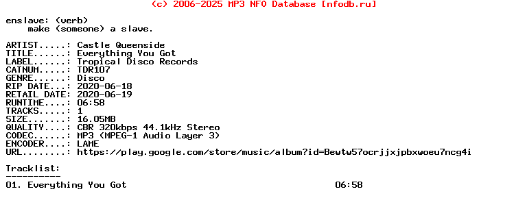 Castle_Queenside-Everything_You_Got-(TDR107)-Single-WEB-2020