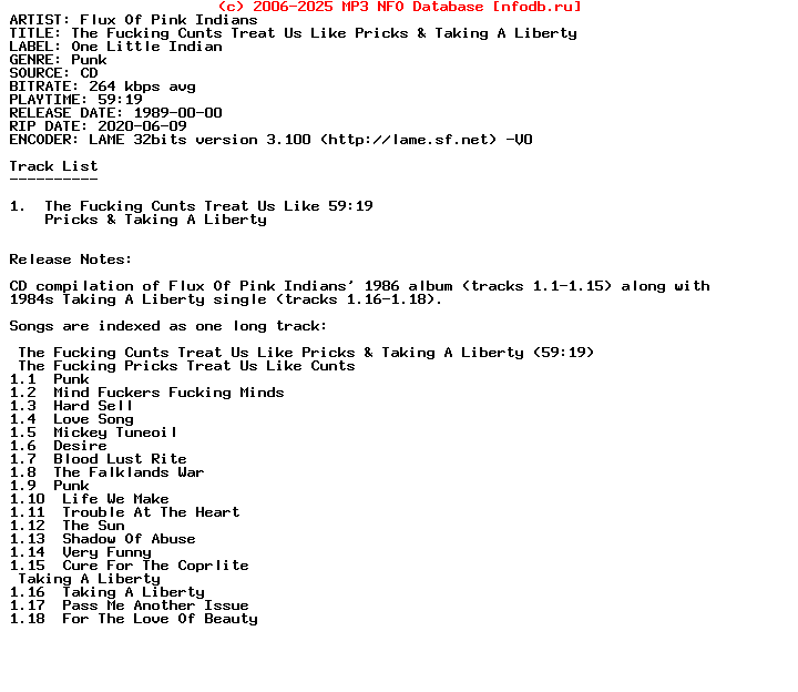 Flux_Of_Pink_Indians-The_Fucking_Cunts_Treat_Us_Like_Pricks_And_Taking_A_Liberty-1989