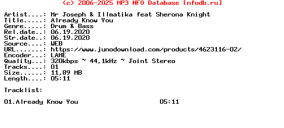 Mr_Joseph_And_Illmatika_Feat_Sherona_Knight-Already_Know_You-(LV085DD)-Single-WEB-2020