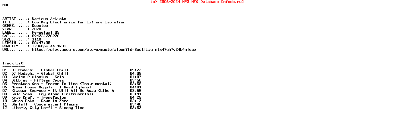 VA-Low-Key_Electronica_For_Extreme_Isolation-(894232726926)-WEB-2020