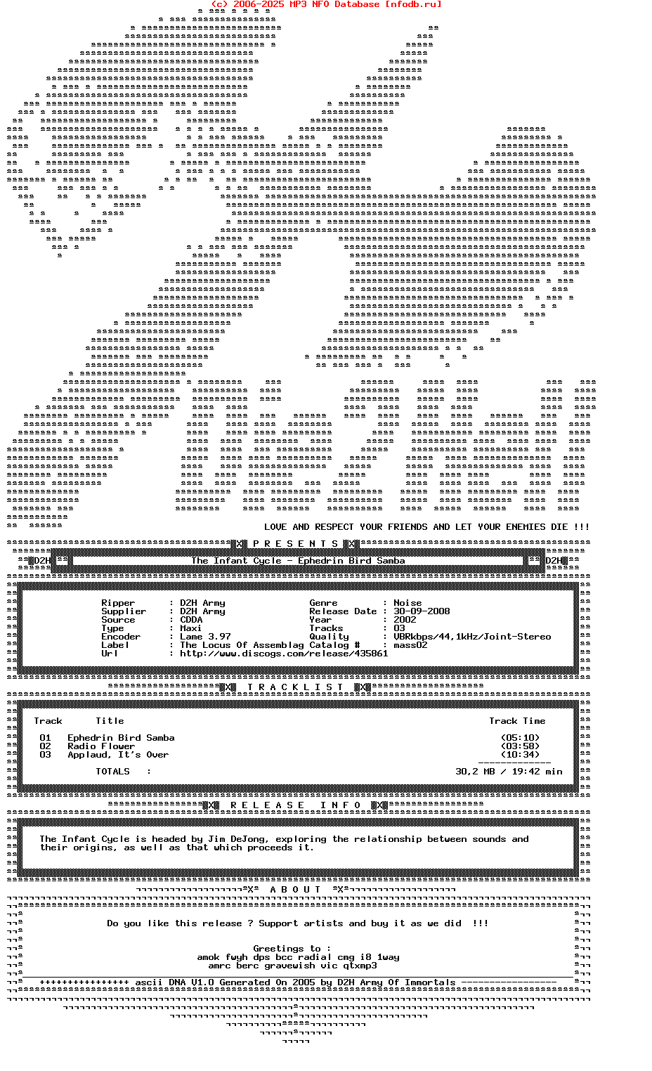 The_Infant_Cycle-Ephedrin_Bird_Samba-Mcdr-2002
