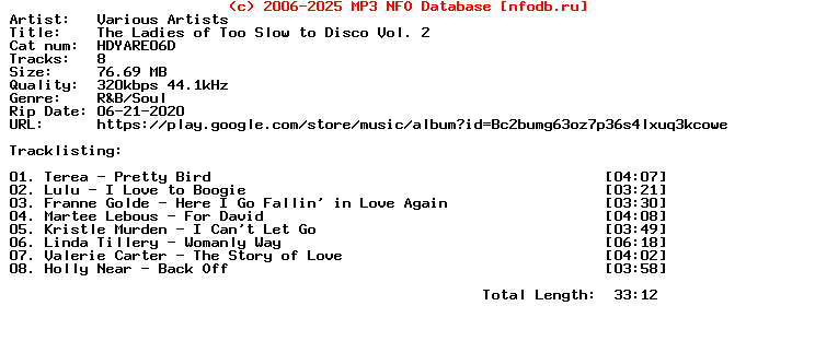 VA-The_Ladies_Of_Too_Slow_To_Disco_Vol._2-WEB-2020
