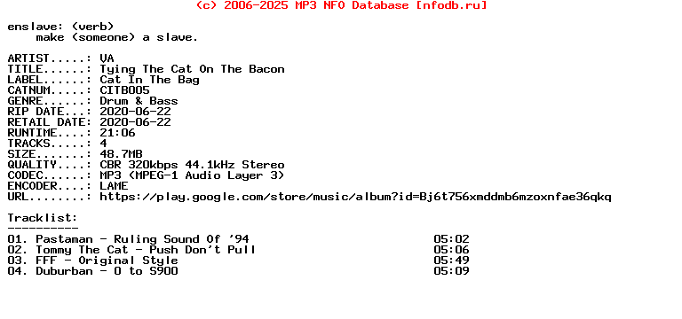 VA-Tying_The_Cat_On_The_Bacon-(CITB005)-WEB-2020