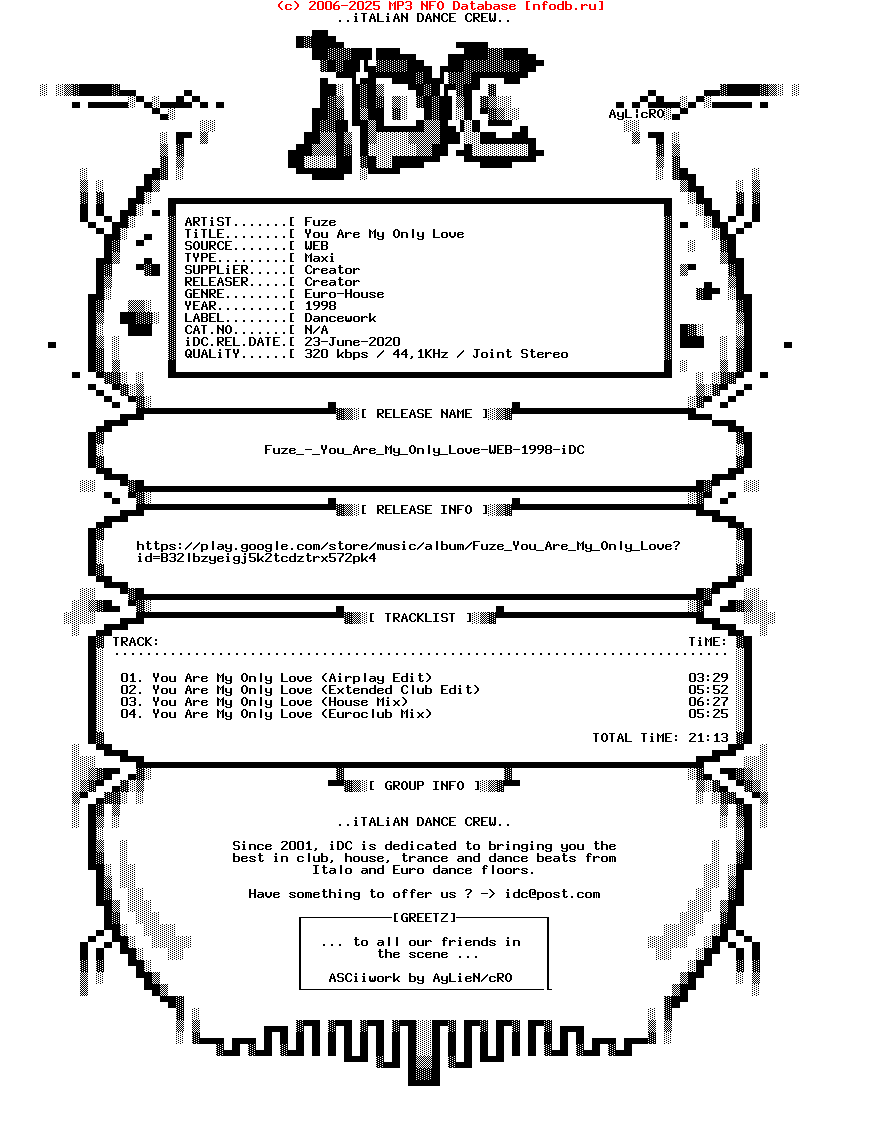 Fuze_-_You_Are_My_Only_Love-WEB-1998-iDC