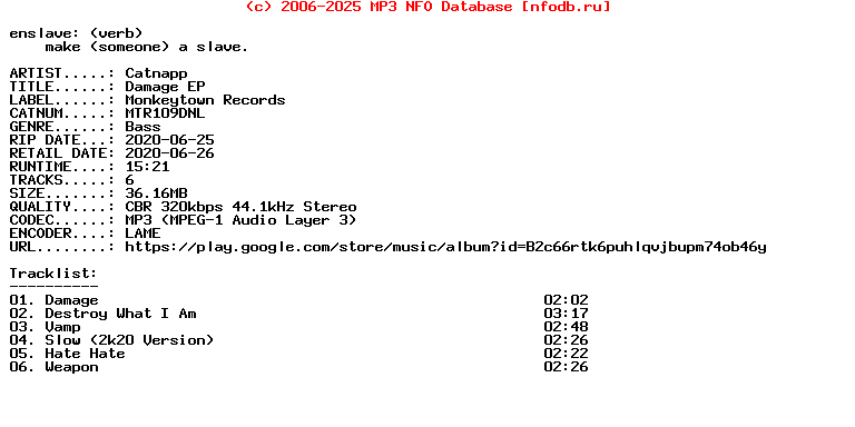 Catnapp-Damage_Ep-(MTR109DNL)-WEB-2020