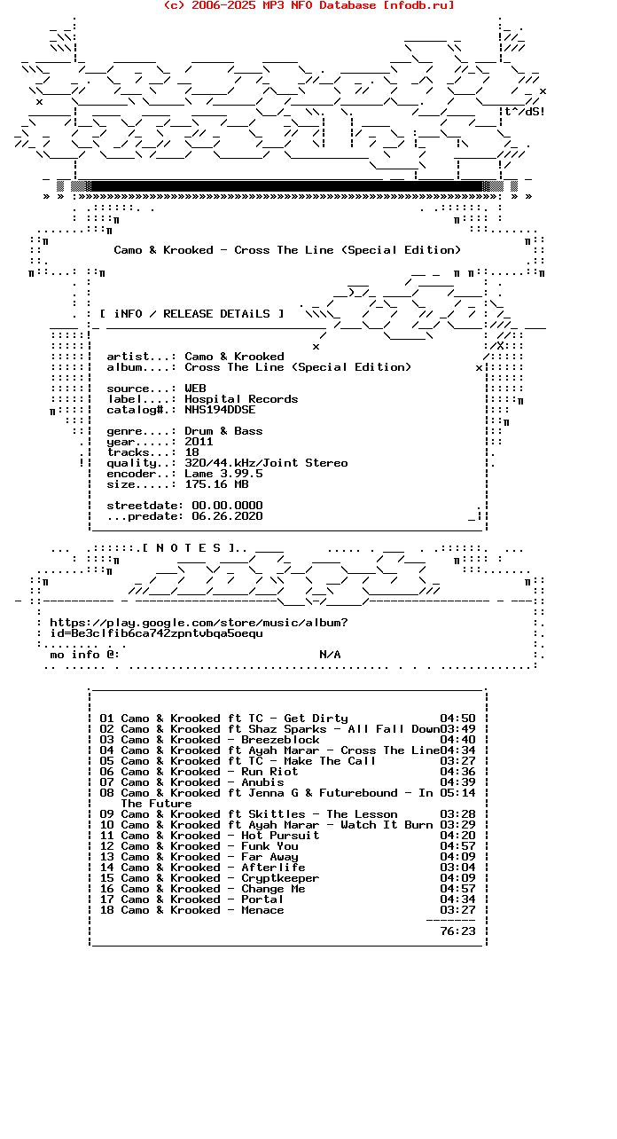Camo_And_Krooked-Cross_The_Line_(SPECIAL_EDITION)-(NHS194DDSE)-WEB-2011