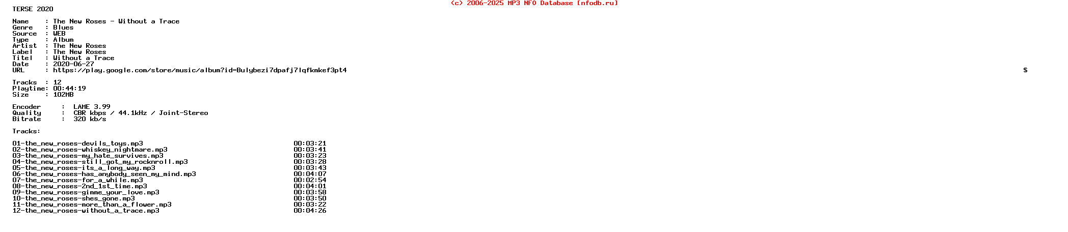 The_New_Roses-Without_A_Trace-WEB-2013-Terse