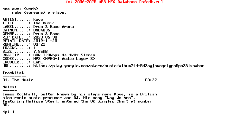 Kove-The_Music-(DNBA036)-Single-WEB-2019