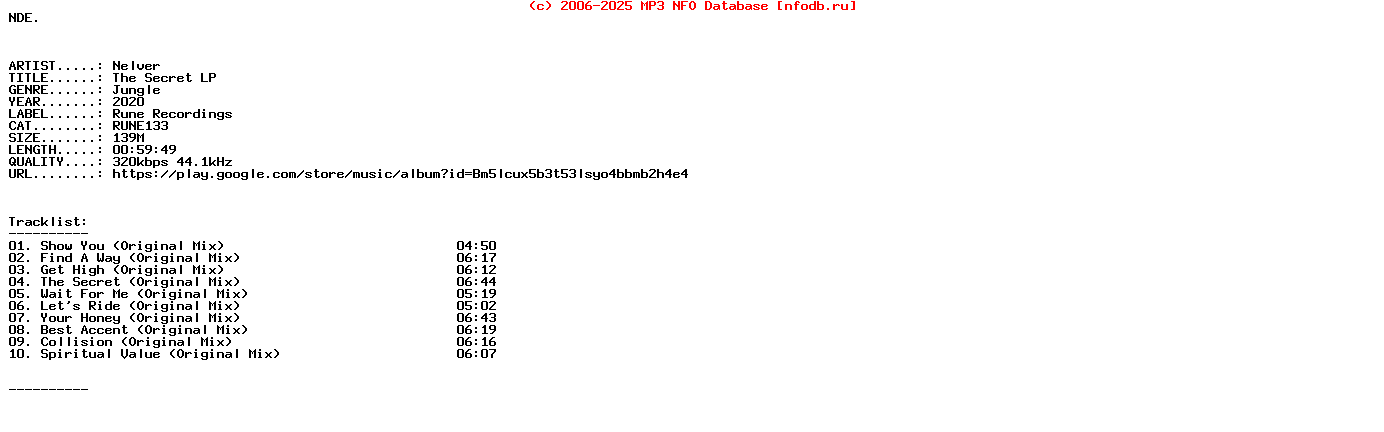 Nelver-The_Secret_Lp-WEB-2020