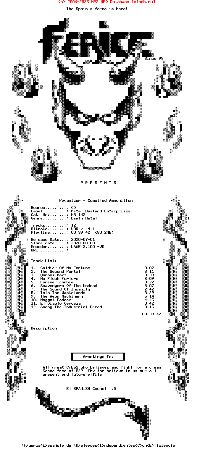 Paganizer_-_Compiled_Ammunition-(MB_143)-CD-2020-Ferice